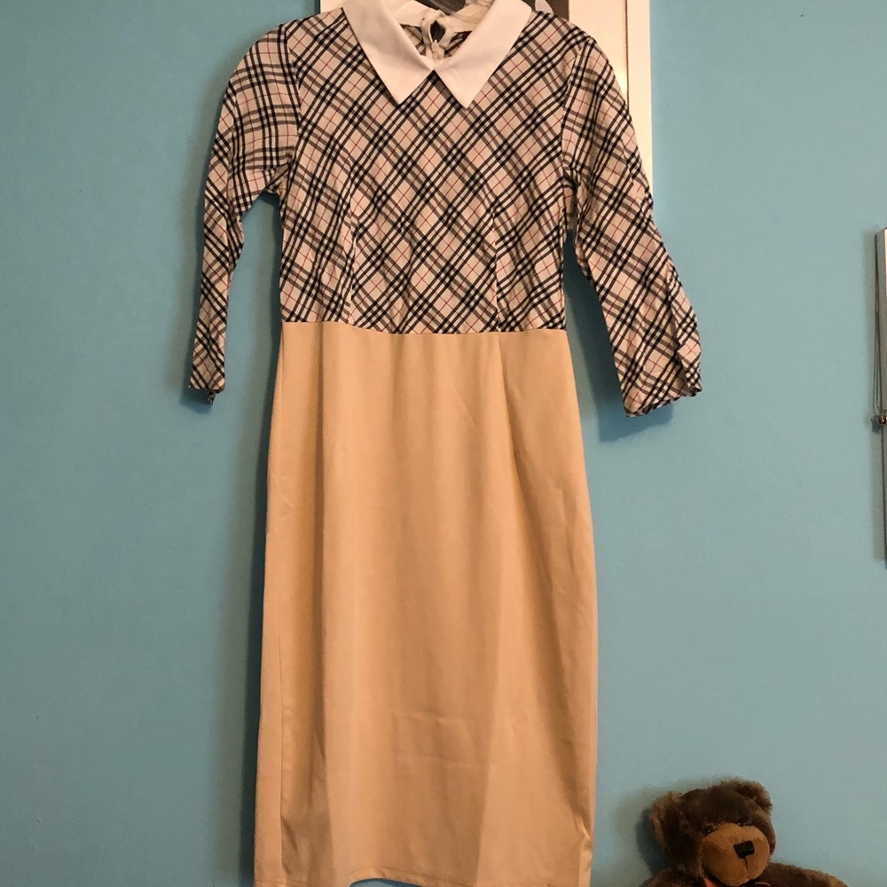 Yizoo color block dress